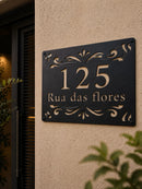 Número Residencial Personalizado em Metal