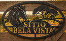 Placa Personalizavel - Árvore e Cavalo