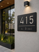 Número Residencial Personalizado em Metal