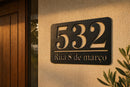 Número Residencial Personalizado em Metal