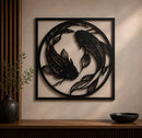 Quadro em metal - Koi