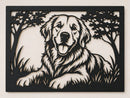 Quadro Decorativo Golden Retriever